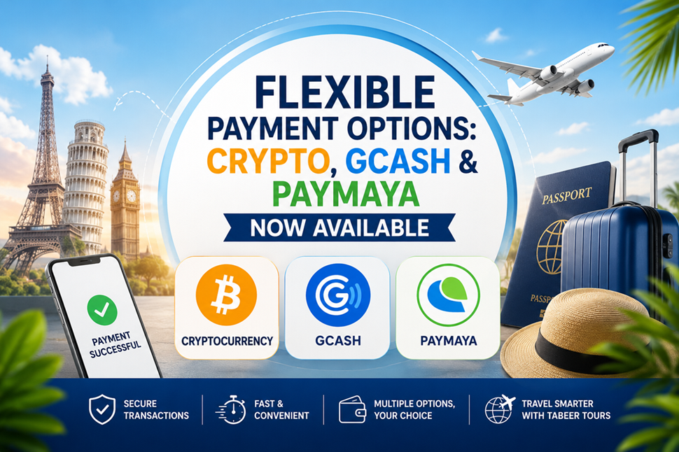 Flexible Payment Options Crypto, GCash & PayMaya Now Available